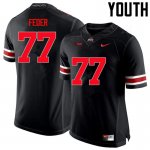 Youth Ohio State Buckeyes #77 Kevin Feder Black Nike NCAA Limited College Football Jersey Restock OJO2244VX